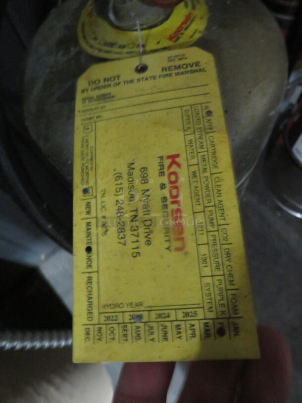 One K Guard Ansul  Extinguisher. NO SHIPPING! - Image 2 of 2