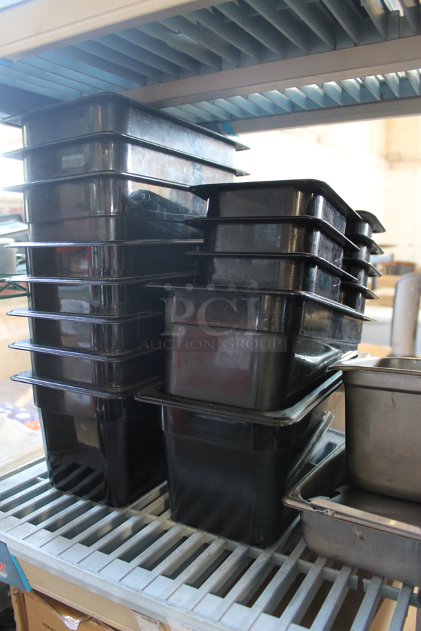 ALL ONE MONEY! Tier Lot of Various Items Including Black Poly Drop In Bins - Image 3 of 3