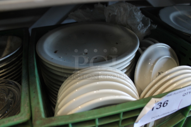 ALL ONE MONEY! Lot of Ceramic Plates in Crate - Image 2 of 4