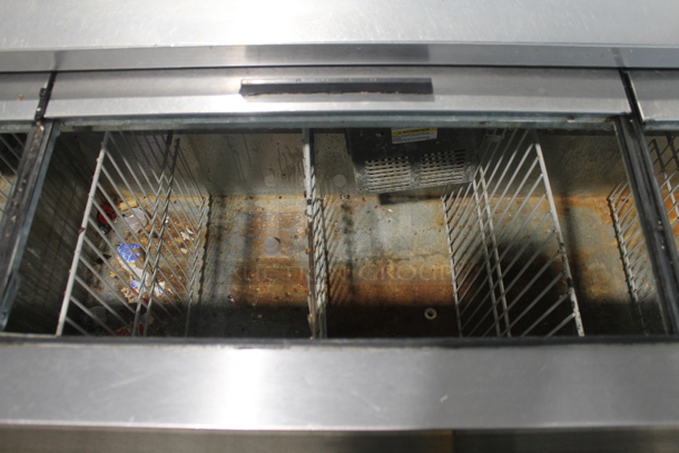 Beverage Air DW79-B Stainless Steel Commercial Back Bar Bottle Cooler w/ 3 Sliding Lids. 115 Volts, 1 Phase. Tested and Powers On But Does Not Get Cold - Image 6 of 11