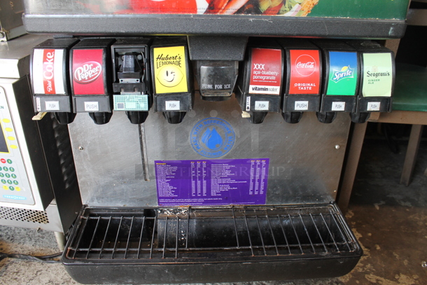 Manitowoc QY0424A  Stainless Steel Commercial Ice Head on SerVend MD-175 Stainless Steel Commercial 8 Flavor Carbonated Beverage Machine. 115 Volts, 1 Phase. - Image 5 of 8