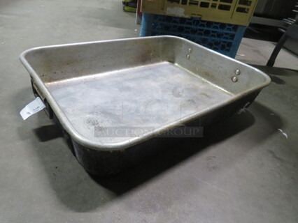 One Aluminum Roasting Pan. 24X18X5
