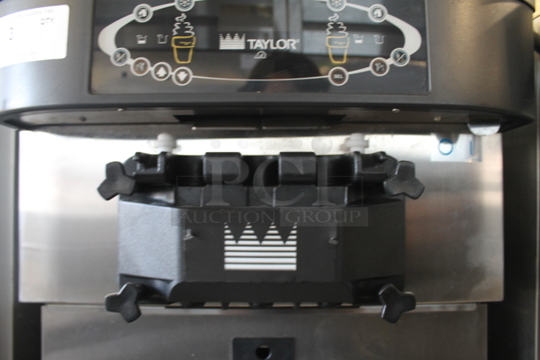 2012 Taylor C723-33 Stainless Steel Commercial Water Cooled Floor Style 2 Flavor w/ Twist Soft Serve Ice Cream Machine on Commercial Casters. 208-230 Volts, 3 Phase. - Image 3 of 11