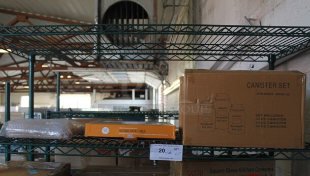 ALL ONE MONEY! Tier Lot of Various BRAND NEW SCRATCH AND DENT! Items Including Canister Set, Bamboo Picnic Table - Image 1 of 5