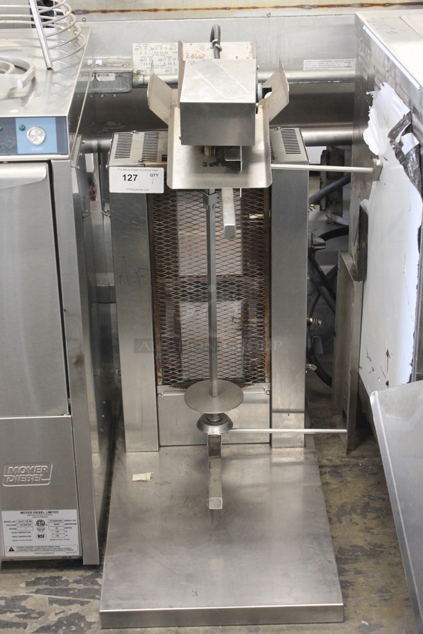 Inoksan PDG102MN Stainless Steel Commercial Countertop Natural Gas Powered Vertical Charbroiler. 20,478 BTU. - Image 2 of 5
