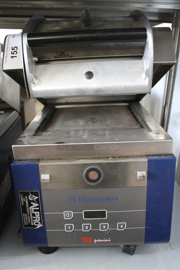 2016 Electrolux HSPPA1 Stainless Steel Commercial Countertop Panini Press. 208 Volts, 1 Phase.  - Image 1 of 4