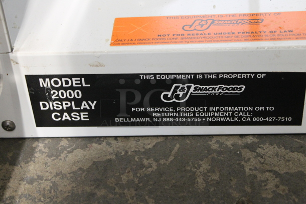 J&J Snack Foods 2000 Metal Commercial Countertop Pretzel Warmer Merchandiser. Tested and Working! - Image 3 of 5