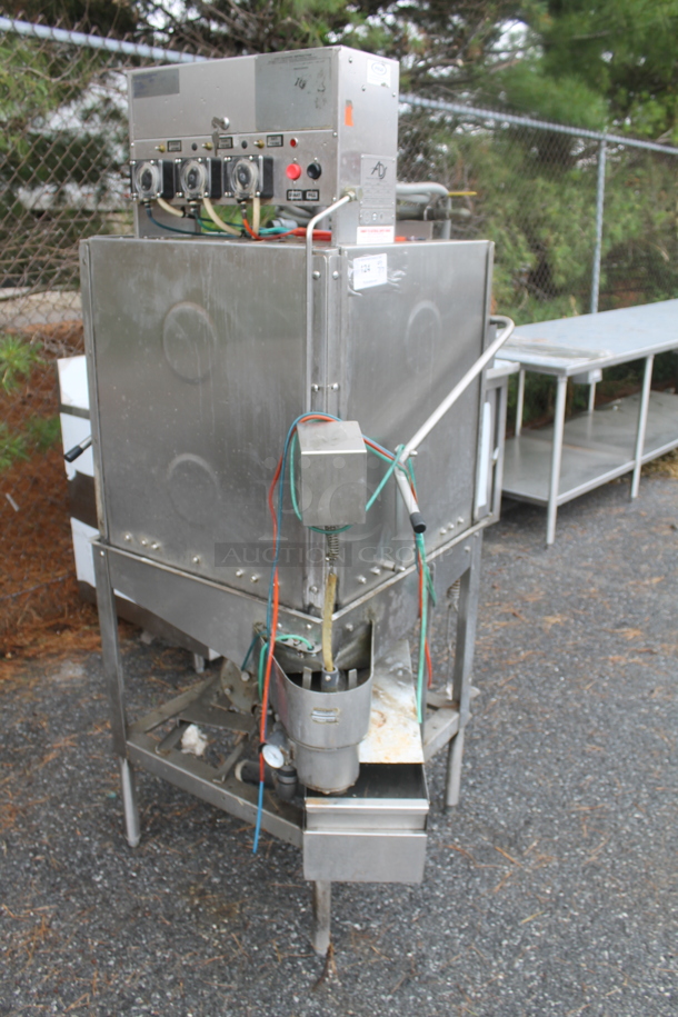 American Dish Service ADS AF-3D-S Stainless Steel Commercial Corner Pass Through Dishwasher. 120 Volts, 1 Phase.  - Image 3 of 8