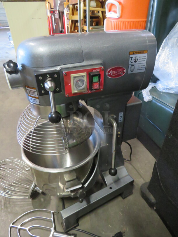 One Avantco 20 Quart Mixer With Bowl, Guard, Whip Paddle And Hook. 120 Volt. Model# 177MX20H. - Image 2 of 6
