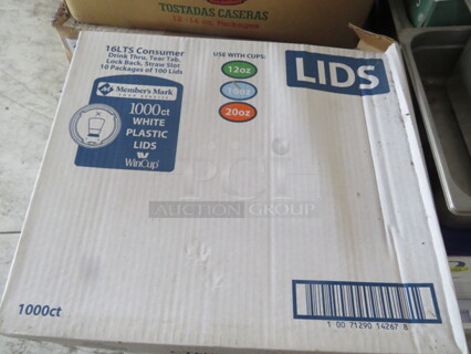 One Case Of Members Mark Lids. #16LTS.
