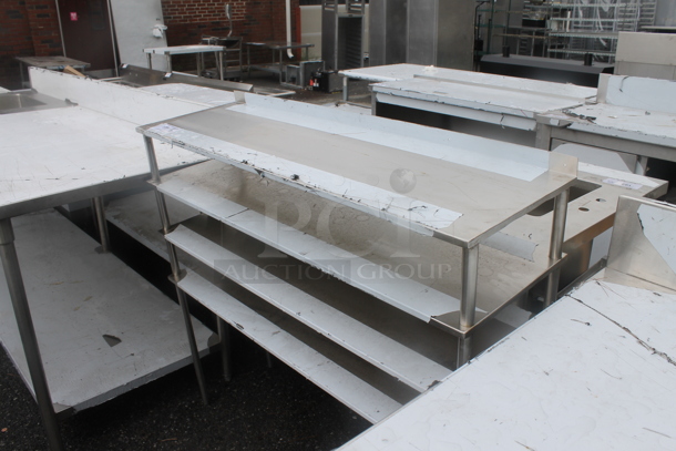 BRAND NEW SCRATCH AND DENT! Stainless Steel Commercial 4 Tier Shelving Unit. - Image 3 of 3