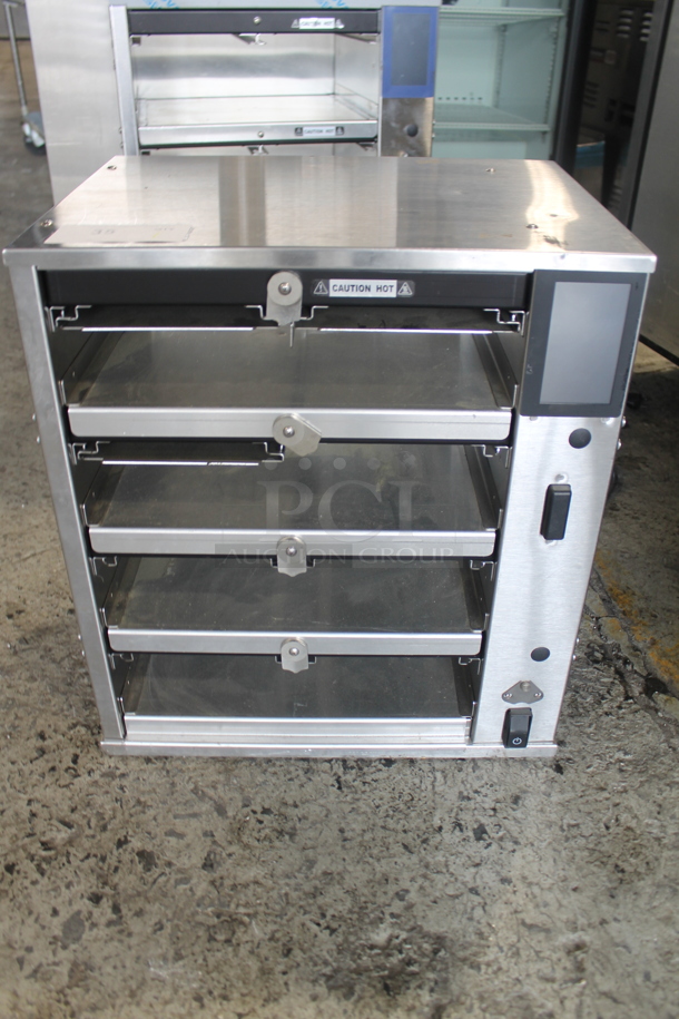 BRAND NEW! 2020 Duke RFHU-42-120H2 Stainless Steel Commercial Countertop 4 Tier Warming Holding Display Case. 120 Volts, 1 Phase. Tested and Working! - Image 1 of 5