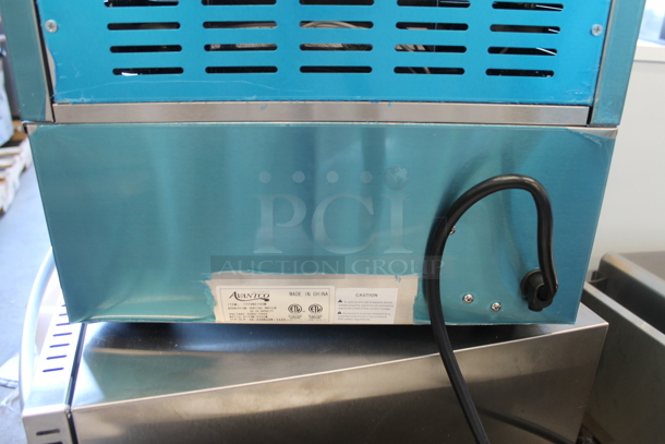 BRAND NEW SCRATCH AND DENT! Avantco 177VBE102M Stainless Steel Commercial Countertop Vertical Broiler Gyro Machine. 208/240 Volts, 1 Phase.  - Image 4 of 5