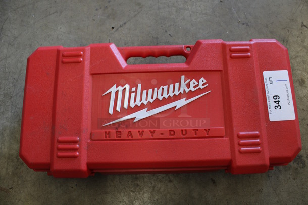 Miilwaukee Red Poly Tool Box. 22x10x5