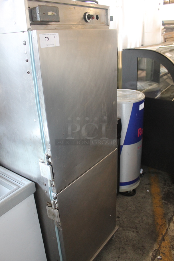 Metal Commercial Heated Holding Cabinet on Commercial Casters. Tested and Working! - Image 1 of 5