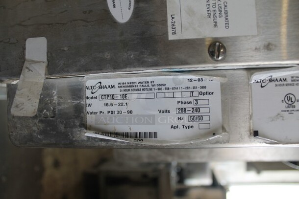 LATE MODEL! Alto Shaam CTP10-10E Stainless Steel Commercial Electric Powered Combitherm Convection Oven on Stainless Steel Equipment Stand. 208-240 Volts, 3 Phase. - Image 10 of 10