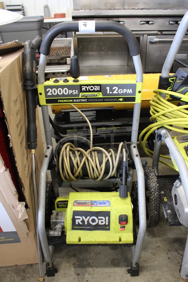Ryobi Metal Commercial Premium Electric Pressure Washer. 2000 PSI. 1.2 GPM. 19x17x38