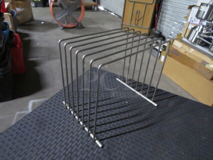 One NEW Vollrath Stainless Steel Cutting Board RACK. #52100.