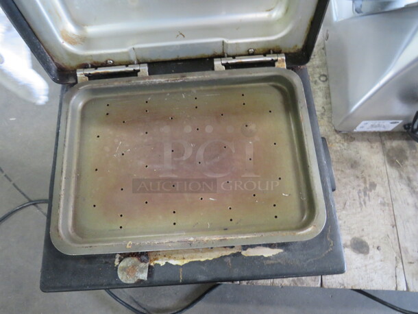 One Nemco Fresh O Matic Steamer. 120 Volt. Model# 6625B. Powers On. 14X12X12 - Image 2 of 2