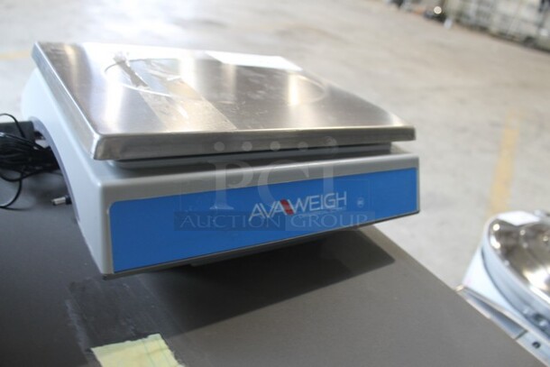 BRAND NEW SCRATCH AND DENT! AvaWeigh 334PC10OS Stainless Steel Countertop Food Portioning Scale. Tested and Working! - Image 5 of 8