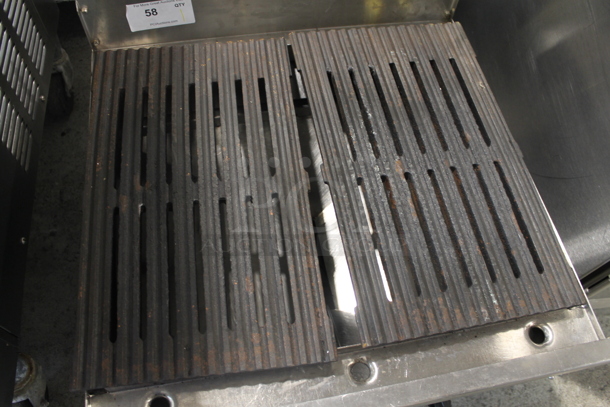 EmberGlo Commercial Stainless Steel Electric Powered Countertop Charbroiler on Galvanized Legs. - Image 8 of 8