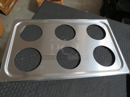 One NEW Vollrath Full Size Stainless Steel Adapter Plate.