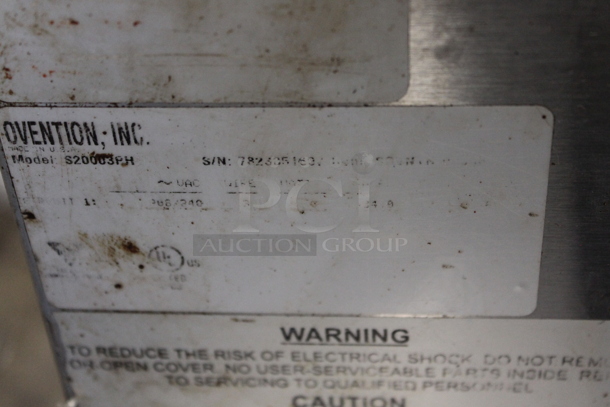 2 Ovention S20003PH Stainless Steel Commercial Electric Powered Matchbox Conveyor Pizza Oven. Missing Pieces - See Pictures. 208/240 Volts, 3 Phase. 2 Times Your Bid! - Image 8 of 8