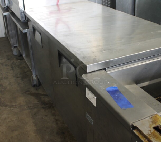 True TUC-60 Stainless Steel Commercial 2 Door Undercounter Cooler. 115 Volts, 1 Phase. Tested and Working! - Image 1 of 6