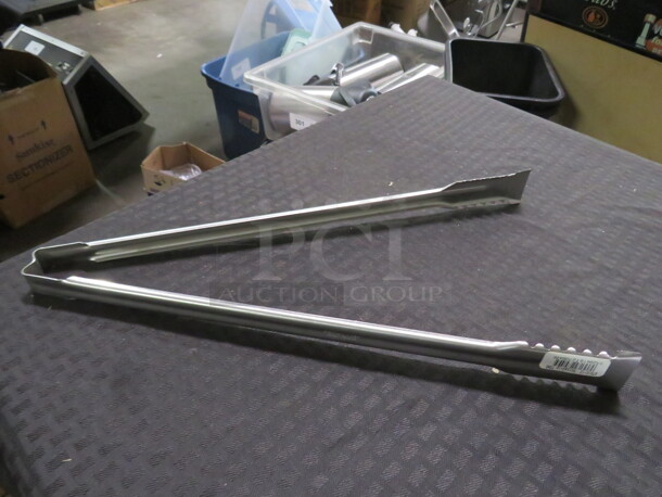 NEW Assorted Vollrath Stainless Steel Tongs. #47916-10. 2XBID - Image 1 of 1