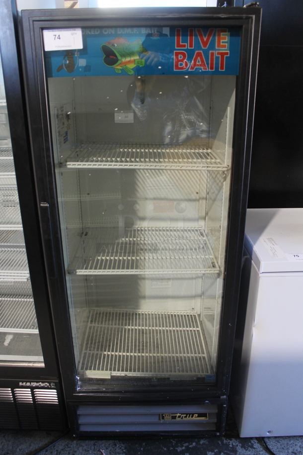 2012 True GDM-12 ENERGY STAR Metal Commercial Single Door Reach In Cooler Merchandiser w/ Poly Coated Racks. 115 Volts, 1 Phase. Tested and Working! - Image 1 of 4