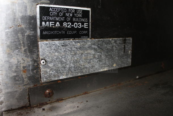 MagiKitch'n MEA 82-03-E Commercial Stainless Steel Natural Gas Powered Charbroiler  On Commercial Casters. - Image 4 of 6