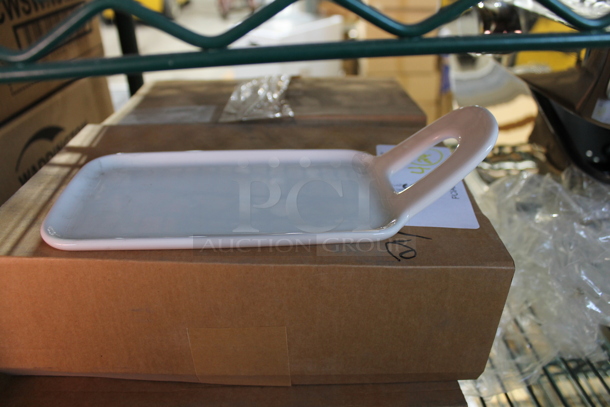 4 Boxes of 6 BRAND NEW! 5550CH White Ceramic Plates w/ Handle. 4 Times Your Bid! - Image 3 of 4
