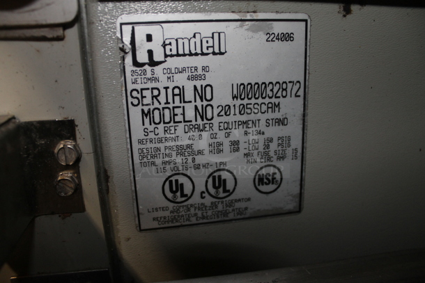 Randell Commercial Stainless Steel Chef Base With 6 Drawers. Does Not Include Vacuum Sealer. Tested and Working! - Image 7 of 7