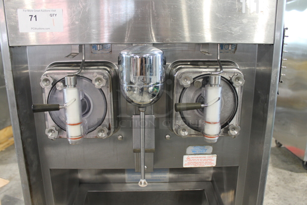 Taylor 342D-27 Stainless Steel Commercial Floor Style Air Cooled 2 Flavor Frozen Beverage Machine w/ Drink Mixer Attachment on Commercial Casters. 208-230 Volts, 1 Phase. - Image 8 of 12