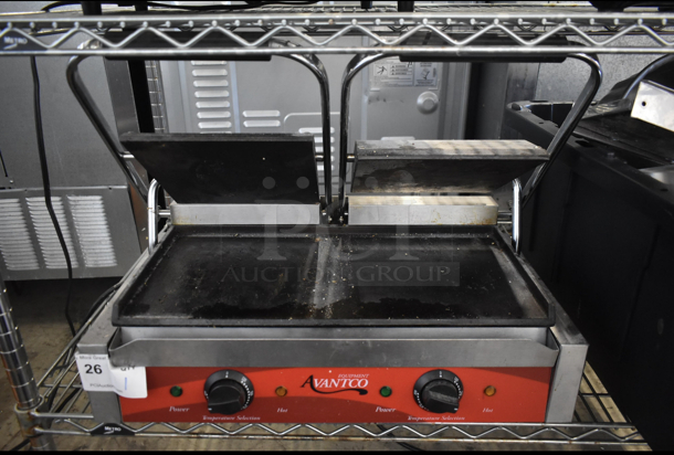 Avantco 177P85S Stainless Steel Commercial Countertop Double Panini Press. 120 Volts, 1 Phase. Tested and Working! - Image 3 of 8
