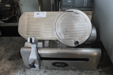 Globe 500 Stainless Steel Commercial Countertop Meat Slicer. 115 Volts, 1 Phase. Tested and Powers On But Parts Do Not Move