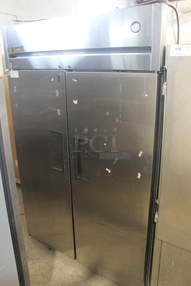 2012 True TG2R-2S Commercial Stainless Steel Two Door Reach In Cooler With Polycoated Shelves. 115V, 1 Phase. Tested and Working! - Image 1 of 6