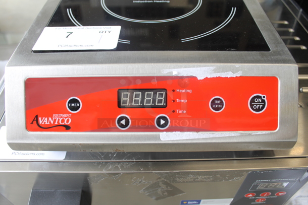 LIKE NEW! 2018 Avantco IC 3500 Stainless Steel Commercial Countertop Electric Powered Single Burner Induction Range. 208 Volts, 1 Phase. Unit Has Only Been Used a Few Times! Tested and Working! - Image 3 of 6