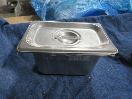 1/9 Size 4 Inch Deep  Hotel Pan With Lid. 5XBID