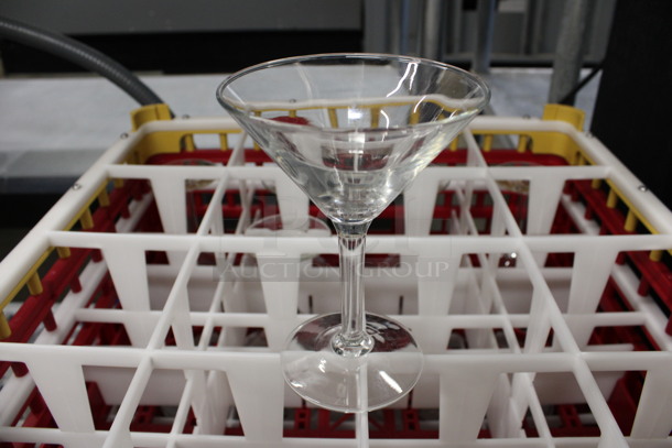 22 Martini Glasses in 2 Dish Caddies. 4x4x5.5. 22 Times Your Bid!