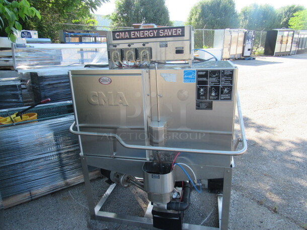 One CMA Energy Saver Dish Machine. 115 Volt. Model# CB-2. 50X34X71