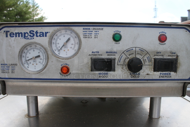 Temp Star Stainless Steel Commercial Straight Pass Through Dishwasher w/ Left Side Clean Side Dishwasher Table and Right Side Dirty Side Dishwasher Table. 208-240 Volts, 1 Phase. - Image 6 of 9