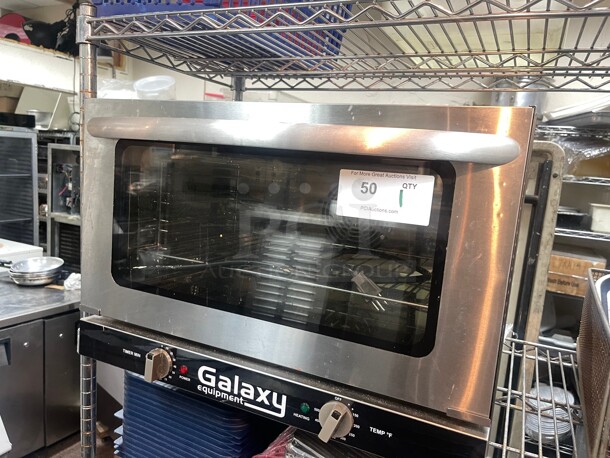 Clean! Galaxy COE3H Half Size 1600 Watt Commercial Countertop Convection Oven NSF - 120V Tested and Working! - Image 1 of 10