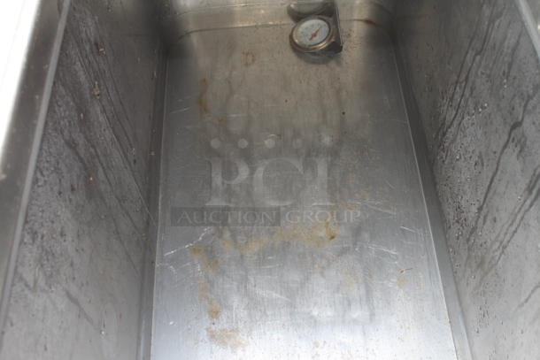 Stainless Steel Commercial Ice Cream Station w/ Freezer, Sink Basin and Under Shelves. Cannot Test Due To Missing Power Cord - Image 3 of 6