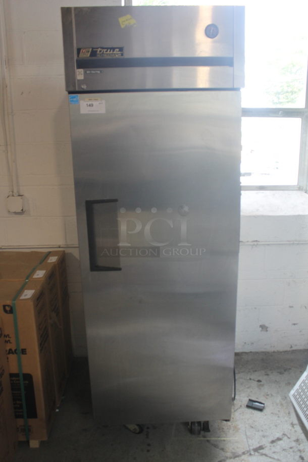 2012 True TG1R-18 Commercial Stainless Steel Single Door Reach In Cooler With  Polycoated Racks. 115V, 1 Phase. Tested and Working! - Image 1 of 5
