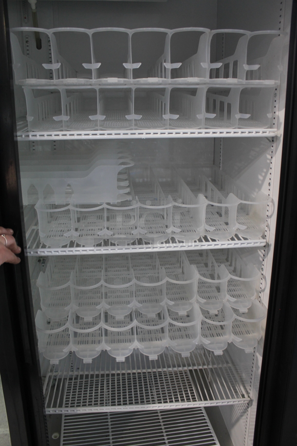 2016 True GDM-45-LD Metal Commercial 2 Door Reach In Cooler Merchandiser w/ Poly Coated Racks and Drink Sliders. 115 Volts, 1 Phase. Tested and Working! - Image 2 of 4