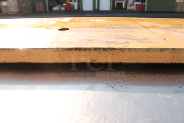 Butcher Block Tabletop. - Image 3 of 4