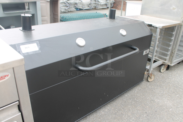 BRAND NEW! Backyard Pro 554SMOKR60AS Black Charcoal/Wood Smoker Grill w/ Adjustable Grates and Dome. Tested and Working! - Image 2 of 6