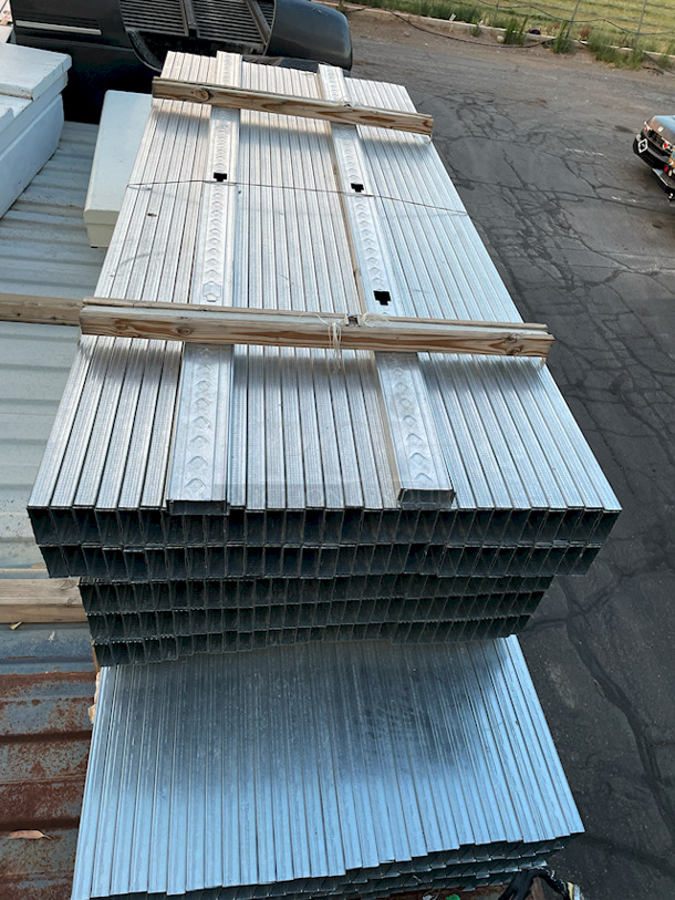 ClarkDietrich ProSTUD 25 3-5/8 in. x 8 ft. Galvanized Steel DRYWALL STUD 25-Gauge EQ, G40, 50KSI. Model: 362PDS125-15. 124x Your Bid - Image 5 of 10