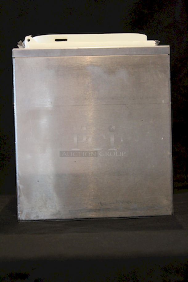 Server SR-3 Serving Station (3) Jars. 
Height -	14.25 inches
Width -	15.50 inches
Depth -	8.75 inches
Missing Lids - Image 3 of 5